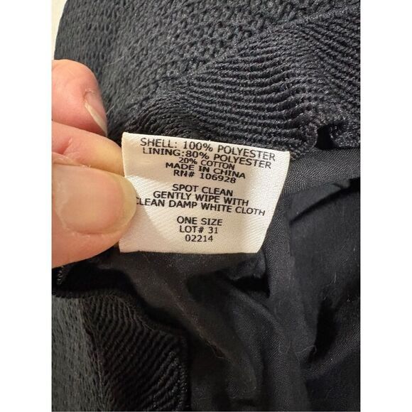 Womens Coolibar Wide Brim Floppy Hat, Sun Protection, Black, Packable - Picture 5 of 5